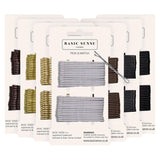Metal bobby hair pins in various colors for hold & style extensions.