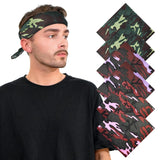 Camouflage Military Bandana on Man