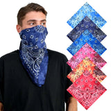 6-Pack Tie Dye Paisley Bandana in Six Vibrant Colors
