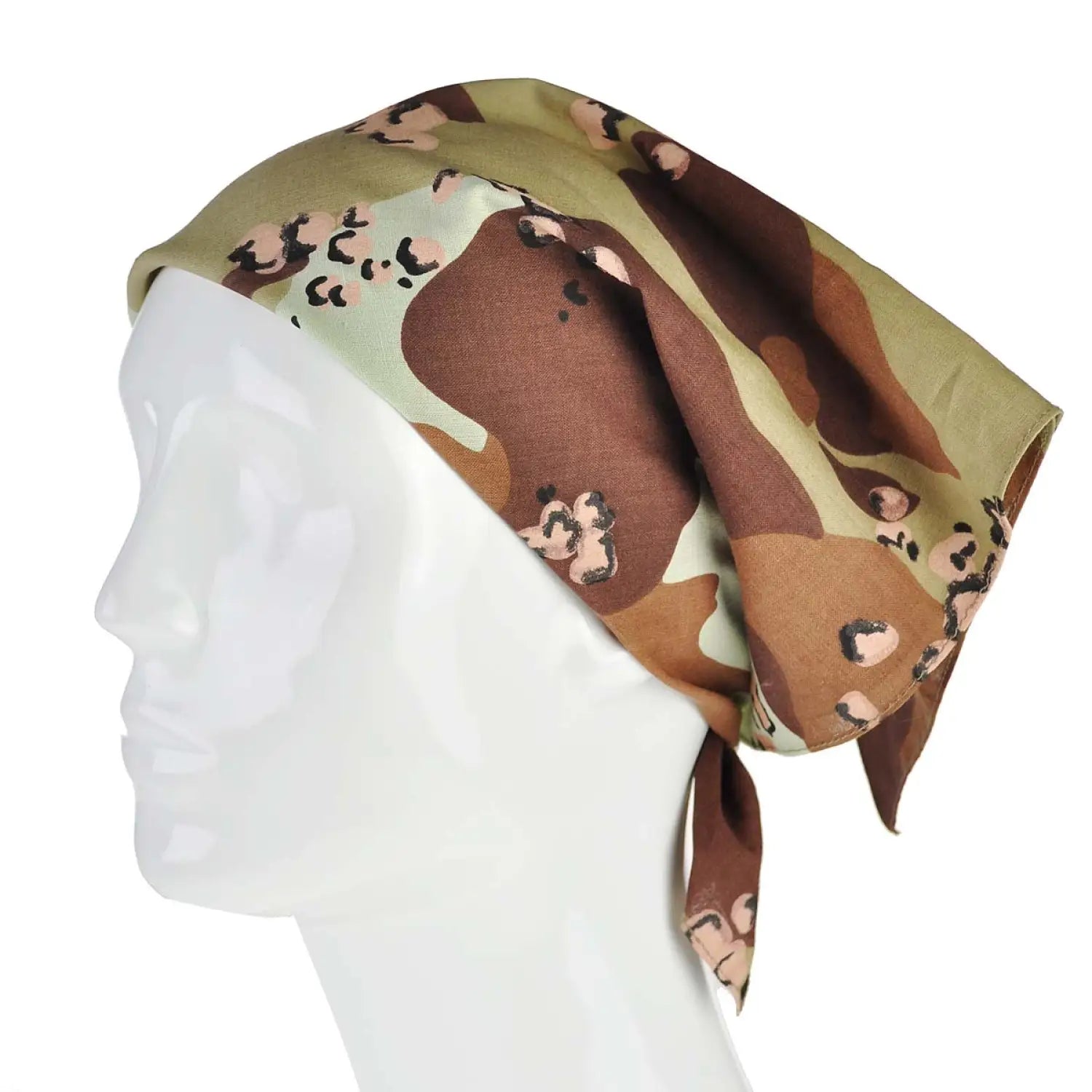 Camouflage Military Print Bandana: Unique 100% Cotton Head Scarf
