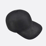 Chic Wool Felt Baseball Cap with Leather Visor