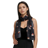 Christmas Scarf Satin Robin Bird Scarves Gifts - Scarves