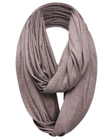 Cotton Blend Jersey Winter Snood on White Background