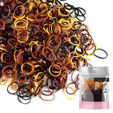 Extra strong mini rubber bands for versatile hair styling options.