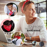 Woman wearing a Irish flag bandana with dog on it