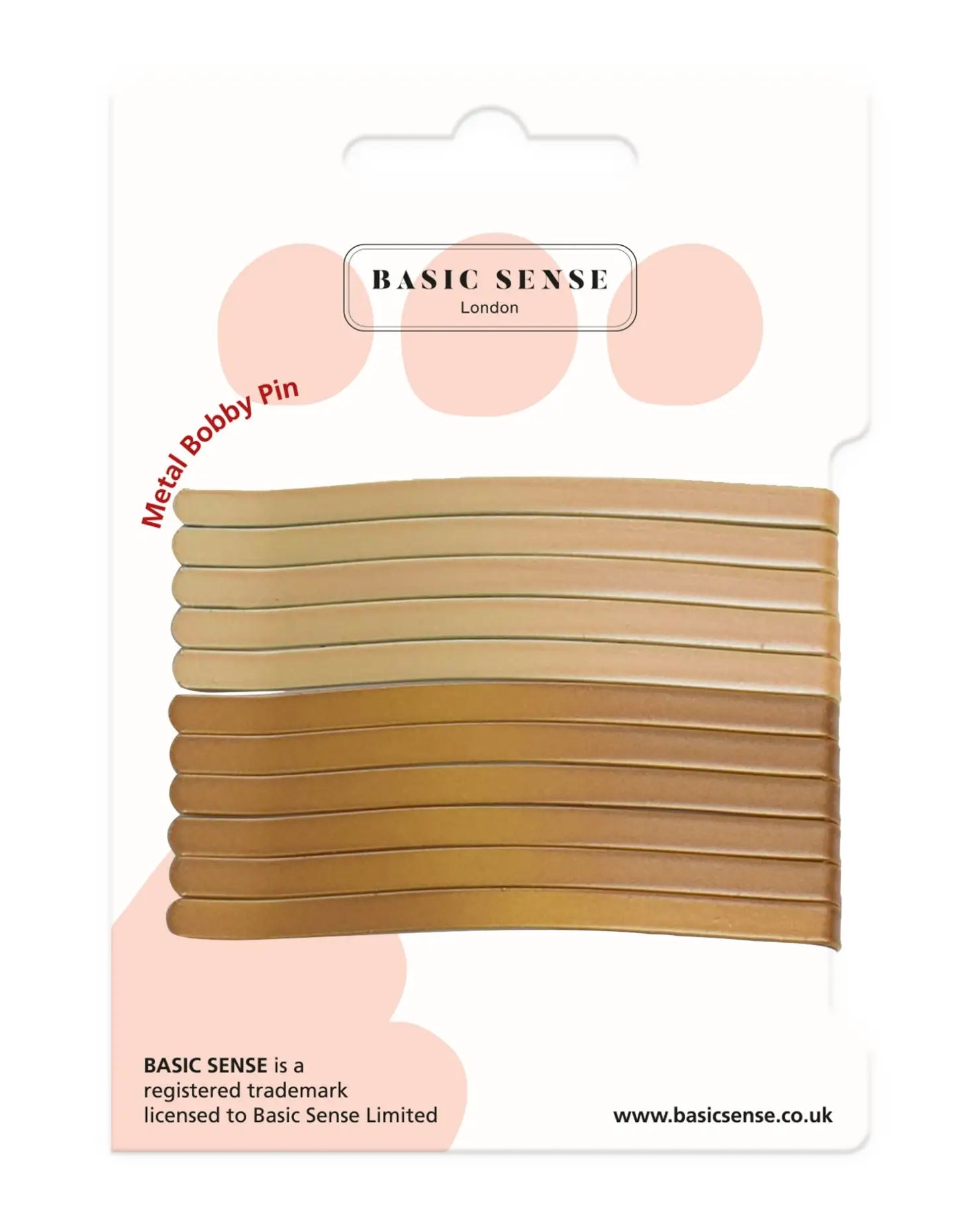 Jumbo Metal Bobby Pins - Large Gold Hair Clips