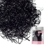 Mini rubber bands for hair - assorted neon, pastel, and neutral shades