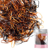 Mini rubber bands in neon and pastel shades - strong hold for hair styling
