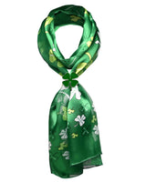 Celtic Shamrock Satin Scarf for St. Patrick’s Day