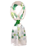 Celtic Shamrock Satin Scarf for St. Patrick’s Day