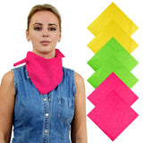 Stylish woman in a denim vest and plain cotton bandana, part of a versatile set.