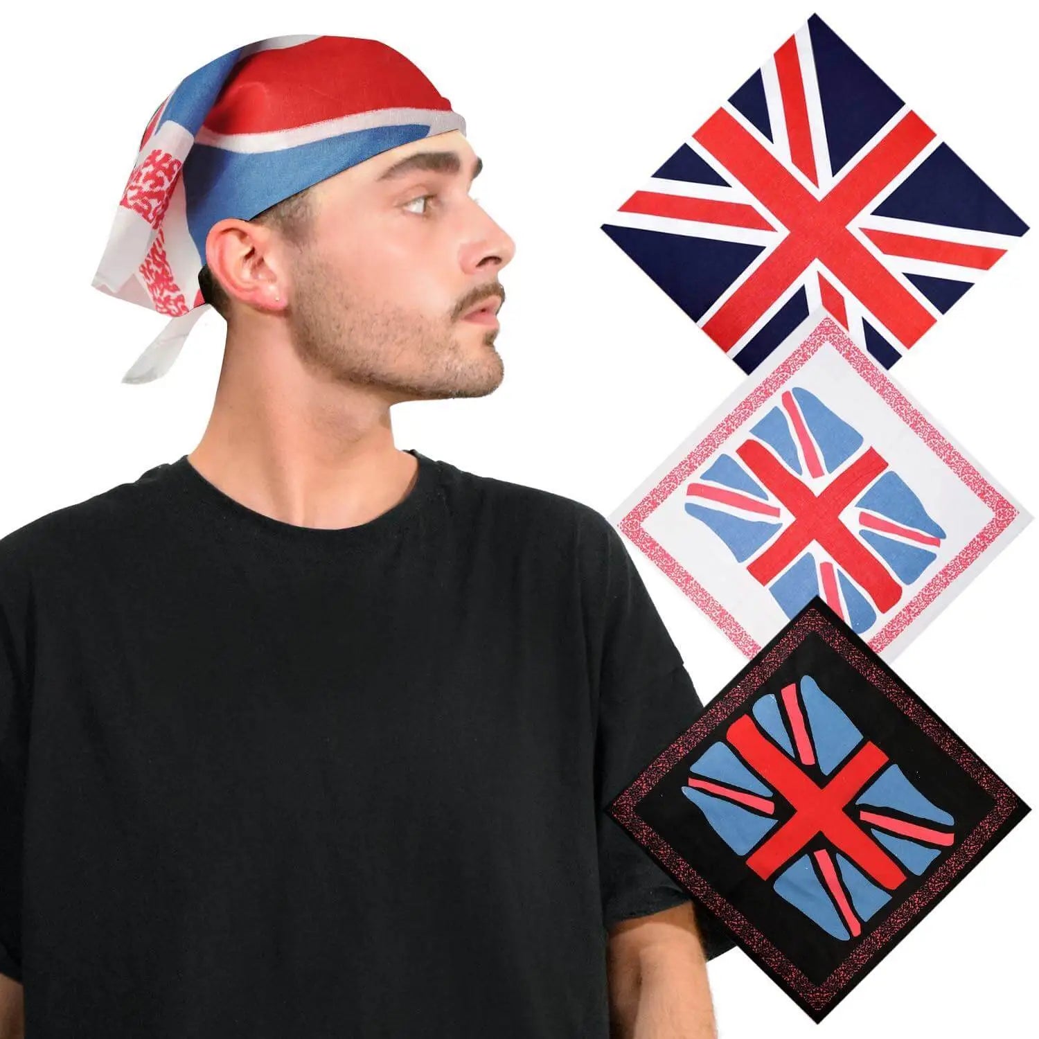 Union Jack Flag Cotton Bandana Variety Man