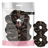 Large velvet hair tie in chocolate color from Velvet Large Scruchies Hair Tie line - premium quality.