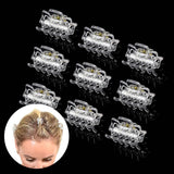 10pcs / lot hair extension clips for women, part of Essential Hair Claw Clips Set, 9pcs - 2.7cm