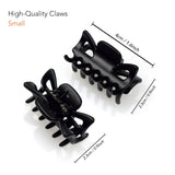 Black cat shape plastic hair clip clips for hair extensions in Essential Hair Claw Clips Set.
