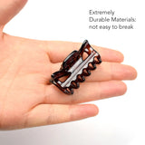 Essential Hair Claw Clips Set, 6pcs - 4cm extremely durable glass pipe