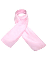 100% Mulberry Silk Luxurious Multiuse Scarf in Pink - White Background