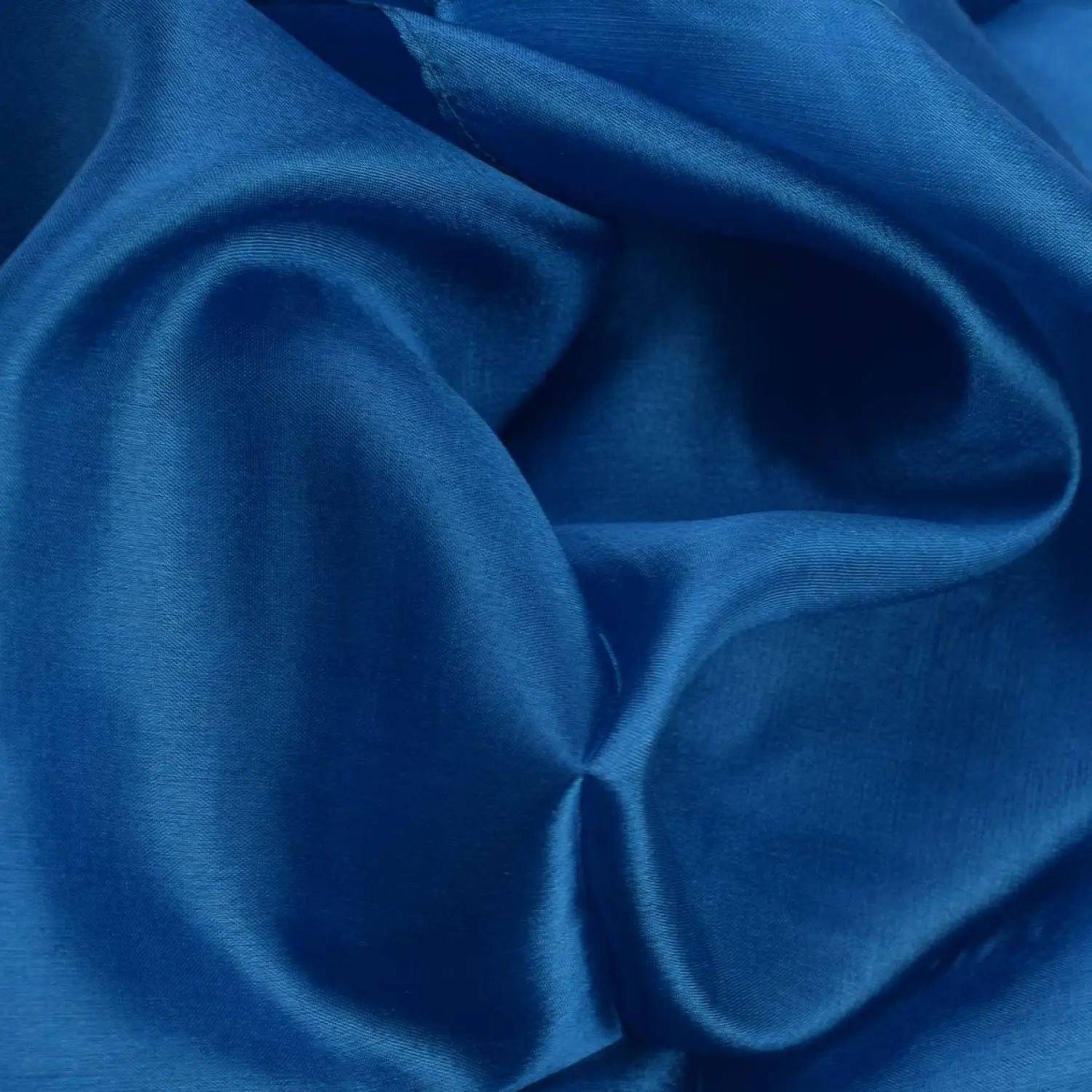 Blue mulberry silk scarf with luxurious fabric