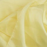 Silk multiuse scarf in yellow fabric