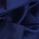 Blue mulberry silk scarf close up