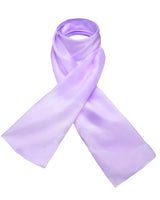 Light purple Mulberry silk scarf on white background - 100% Mulberry Silk Luxurious Multiuse Scarf