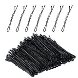 Black plastic cable ties for 120pc Wavy Kirby Metal Bobby Hair Pins Clips