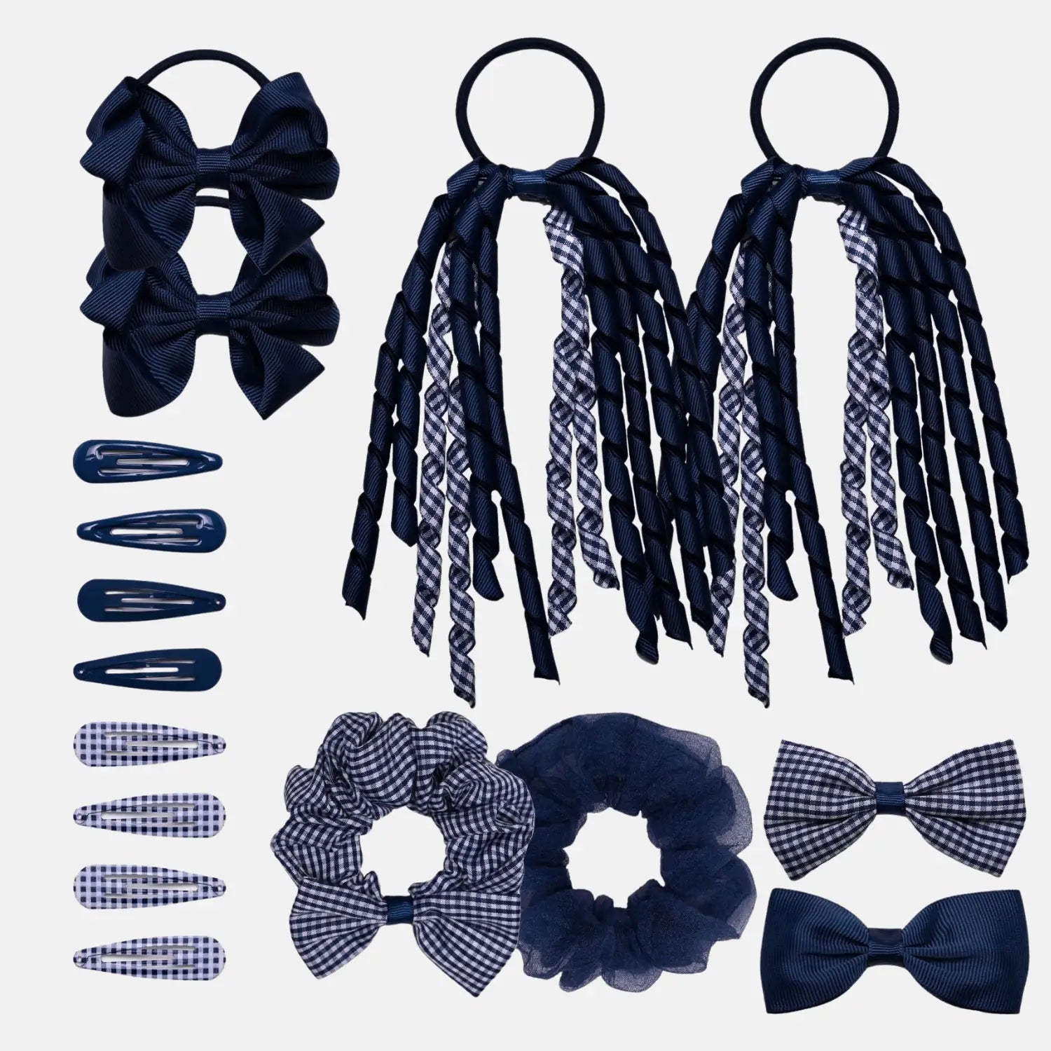 Basic Sense Haarklammern Set 6-teilig – 4,1 Cm, Glänzend Schwarz, Rutschfester Griff, Langlebig