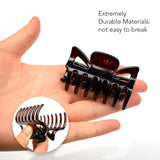Essential Hair Claw Clips Set - 6cm, 4pcs.