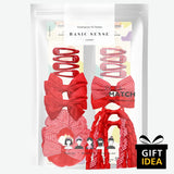 23PCS Gingham Check School Girl Hair Accessories Set - Hair Accessory Set