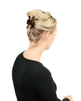 Blonde woman with ponytail wearing Essential Hair Claw Clips Set