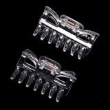 Essential Hair Claw Clips Set, 8cm - 2pcs on black background