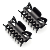 Essential Hair Claw Clips Set, 8cm - 2pcs: Pair of black plastic bike handles