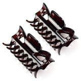 Brown plastic glasses displayed in Essential Hair Claw Clips Set, 8cm - 2pcs.