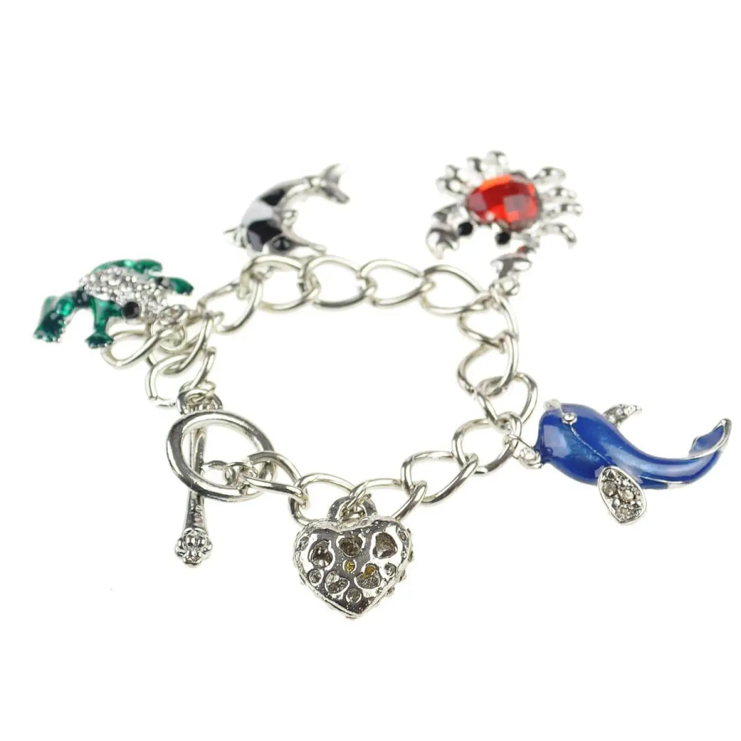3 Pack Metal Charm Bracelets with Charms