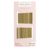 30pcs 48mm (1.8’’ inch) traditional metal bobby kirby wavy grips/ pins - Golden Blonde - Clips & Grips