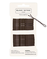 30pcs 48mm (1.8’’ inch) traditional metal bobby kirby wavy grips/ pins - Matt Brown - Clips & Grips