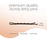 30pcs 48mm (1.8’’ inch) traditional metal bobby kirby wavy grips/ pins - Clips & Grips