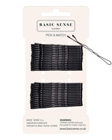 30pcs Metal Bobby Hair Pins for Hold & Style with basic black hair ties