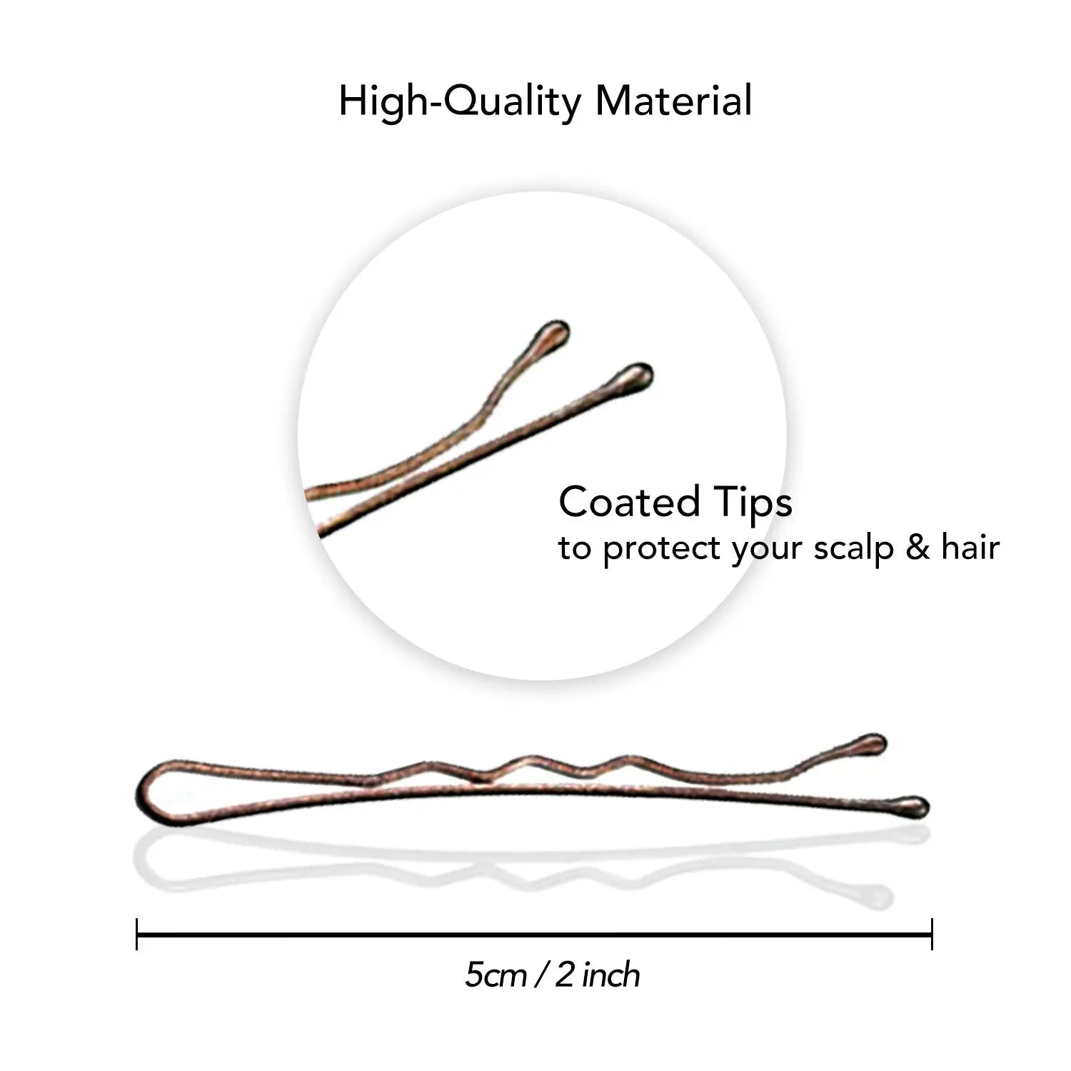 High quality copper wire in Metal Bobby Hair Pins for Hold & Style