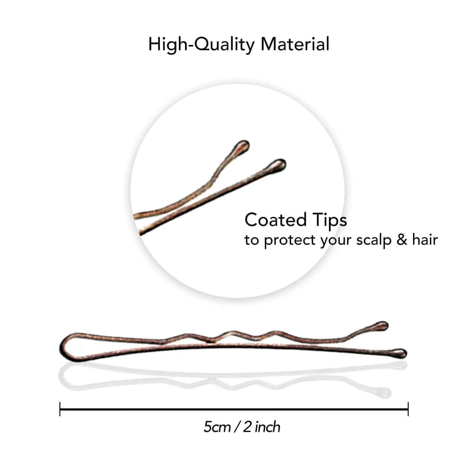 High quality metal bobby hair pins with copper wire.
