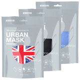 3 pack of urban mask - 3D Design 100% Cotton Fashion Face Mask Covering