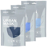 3 pack of cotton fashion face masks with filter in 3D design