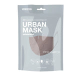 Packaging of Cotton Fashion Face Mask Covering on white background