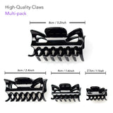 Essential Hair Claw Clips Set with Measurements, 4pcs