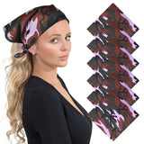 Woman wearing pack camouflage military headband
