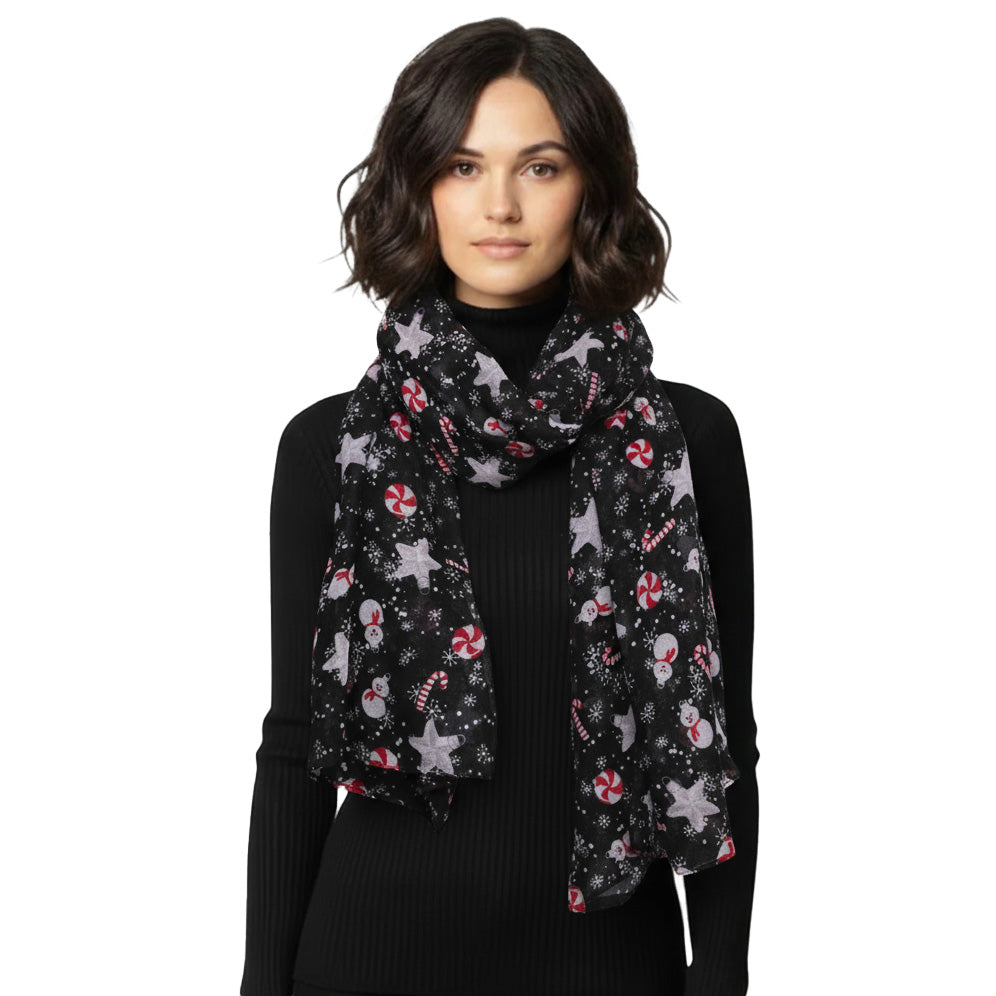 Christmas Scarf Oversized Maxi Shawl