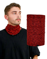 Active Performance Neck Gaiter: Man holding a red scarf