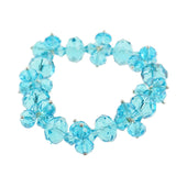 Adjustable crystal glass beads stretch bracelet for layering looks
