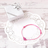 Adjustable Diamante Ball Friendship Bracelet with Heart Charm