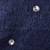 Bohemian retro ruffle earrings on blue background